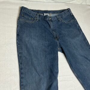 Carhartt Relaxed Fit Mens Jeans Dark Wash Size 40x30 Denim Workwear Pants